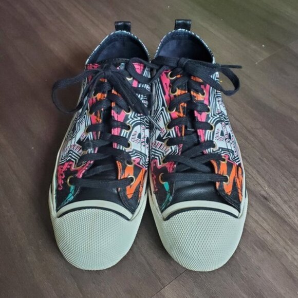 Burberry Kingly Colourful Low Top Sneakers Size 9 - Picture 2 of 16